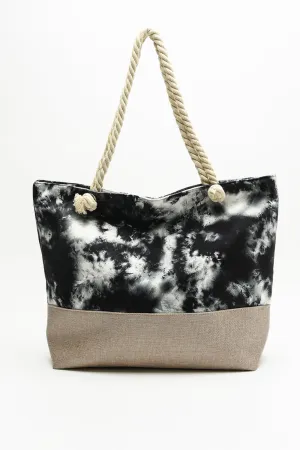Justin Taylor Tie-Dye Rope Handle Tote