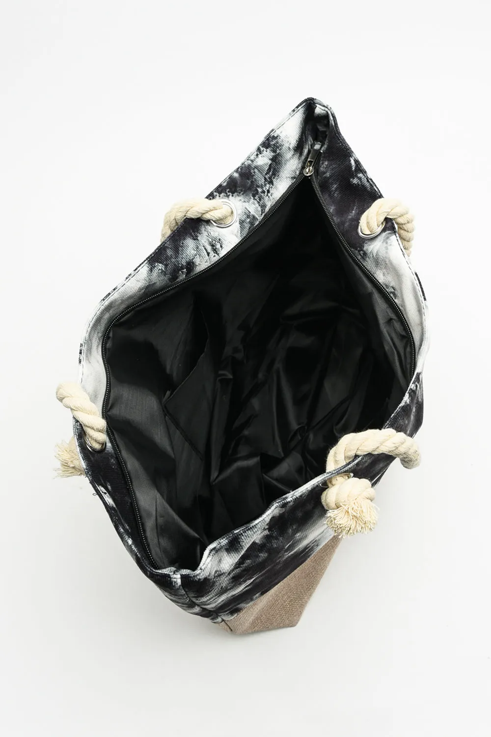 Justin Taylor Tie-Dye Rope Handle Tote