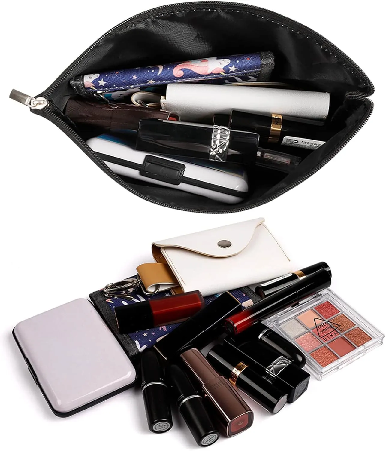 Khakassia Flag Portable Cosmetic Organizer Bag Travel Makeup for Women