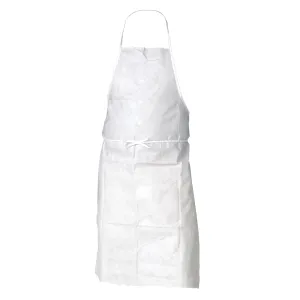 Kleenguard A20 Breathable Particle Protection Apron (36550), Universal Size (One Size), Tie Back, White, 100 / Case, 10 Bags of 10 Aprons
