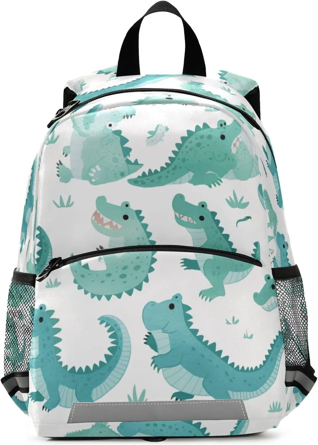 KLL Cute Cartoon Crocodile Alligator Kindergarten Preschool Backpack Multifunctional Mini Book Bag for School Travel