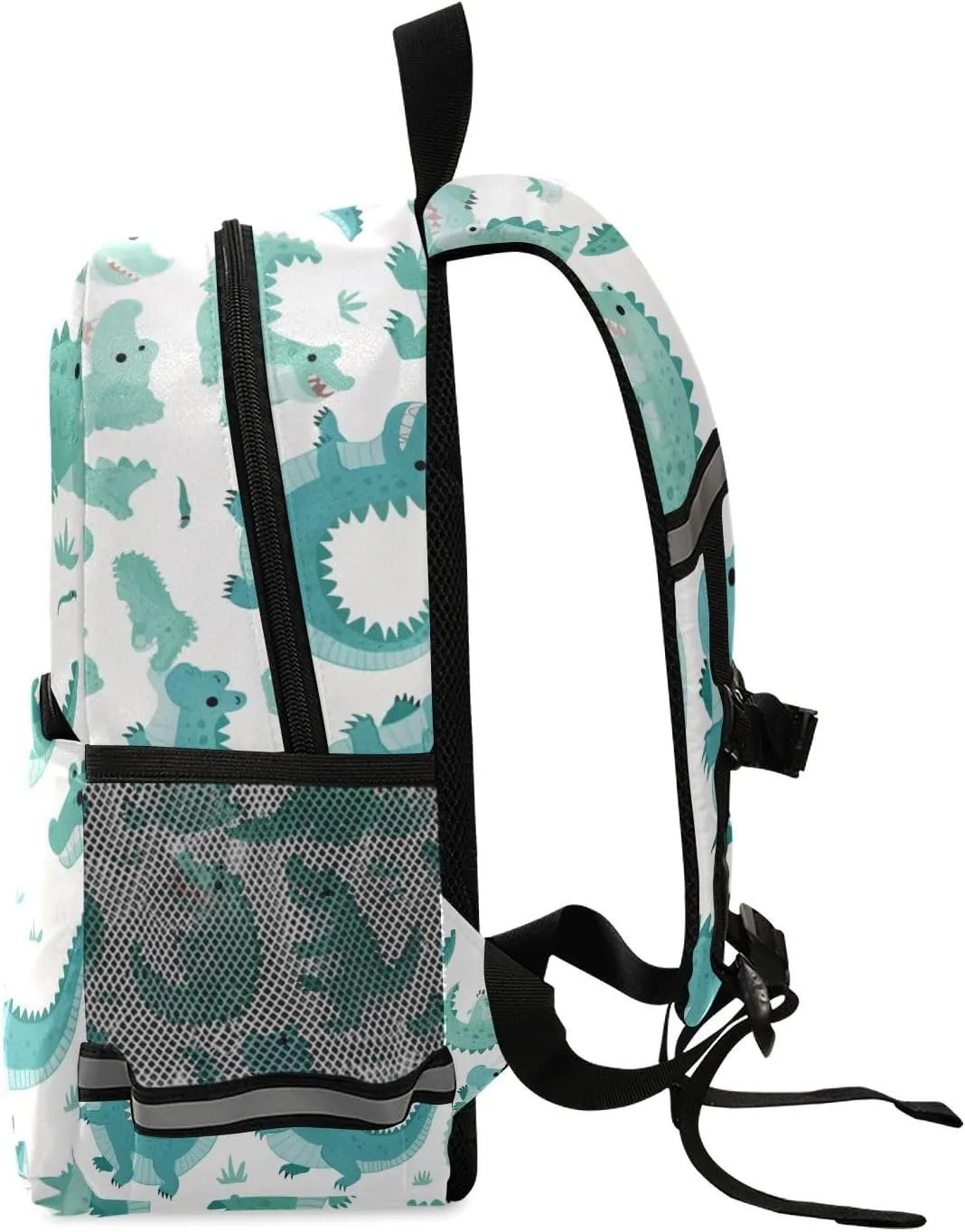 KLL Cute Cartoon Crocodile Alligator Kindergarten Preschool Backpack Multifunctional Mini Book Bag for School Travel