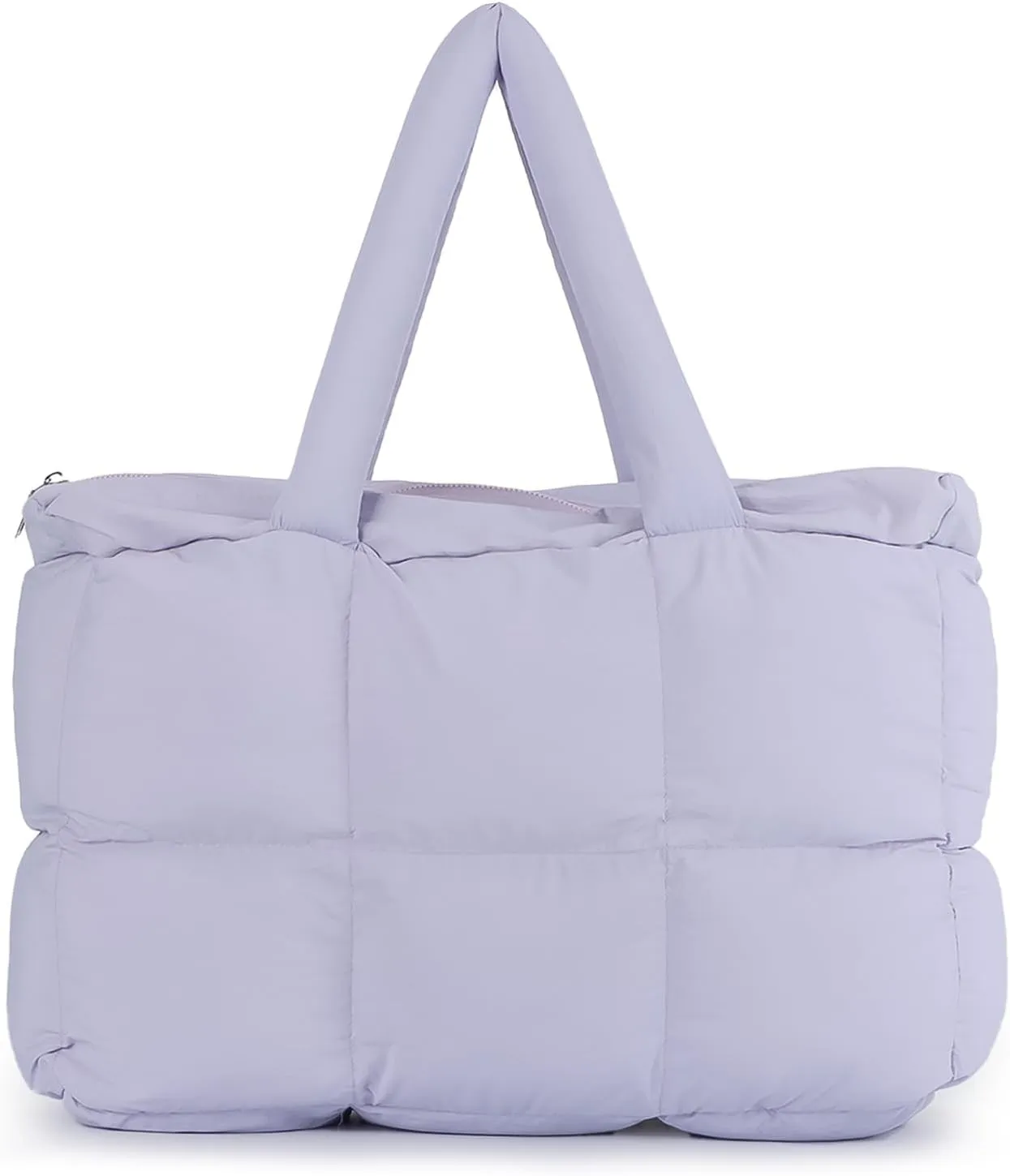 Lanpet Puffer Tote Bag for Women,Large Quilted puffy Padded Handbags Lightweight Shoulder Bags for Travel Gym Shopping Work