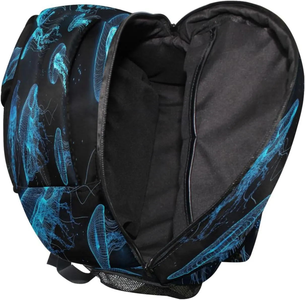 Laptop Backpack for Men and Women Fashion Carry On Backpacks with Chest Strap for Business Work College Travel Trip Jelly Fish
