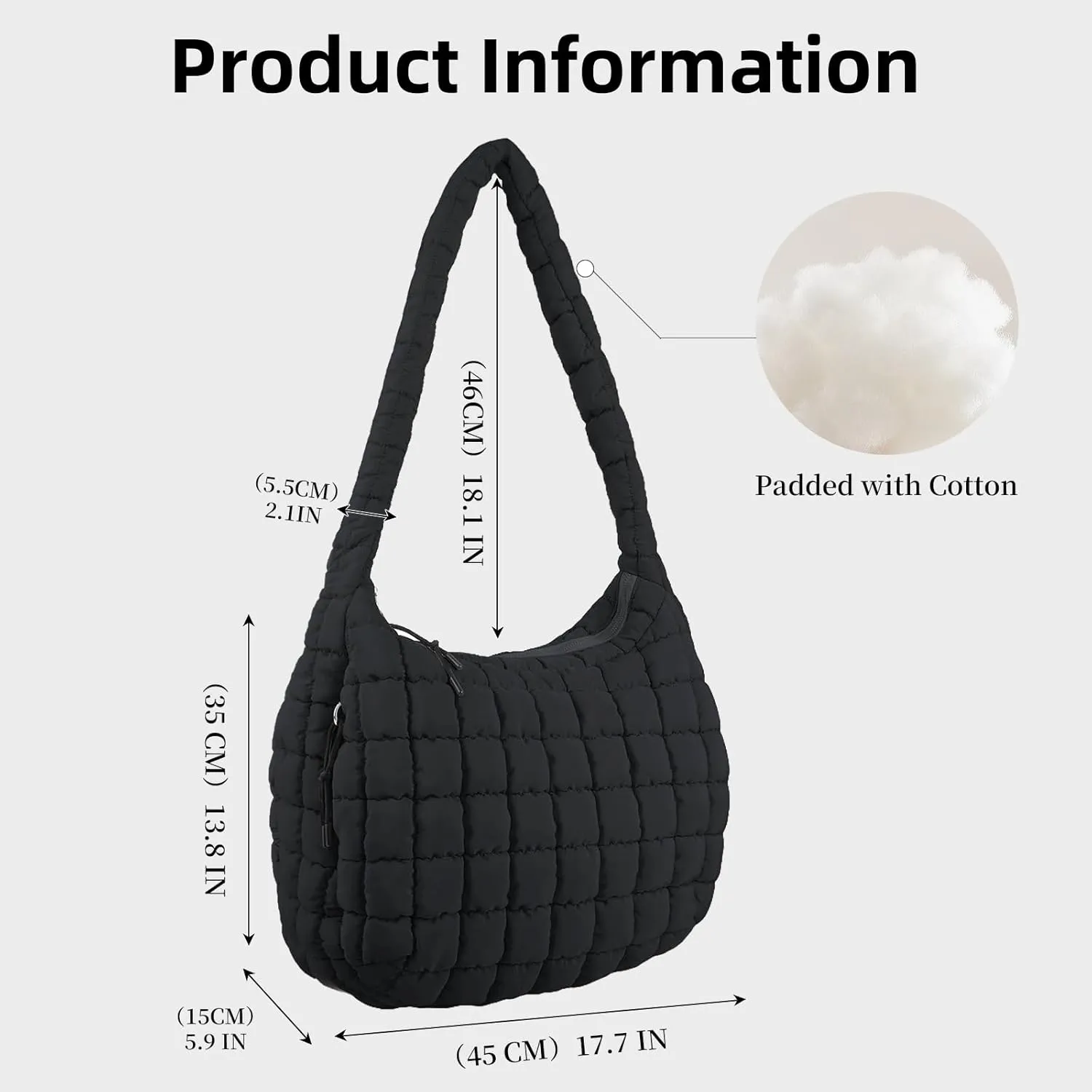 Large Quilted Tote Bag Crossbody Puffer Tote Bags for Women Quilted Hobo Bags Carryall Shoulder Bubble Bag