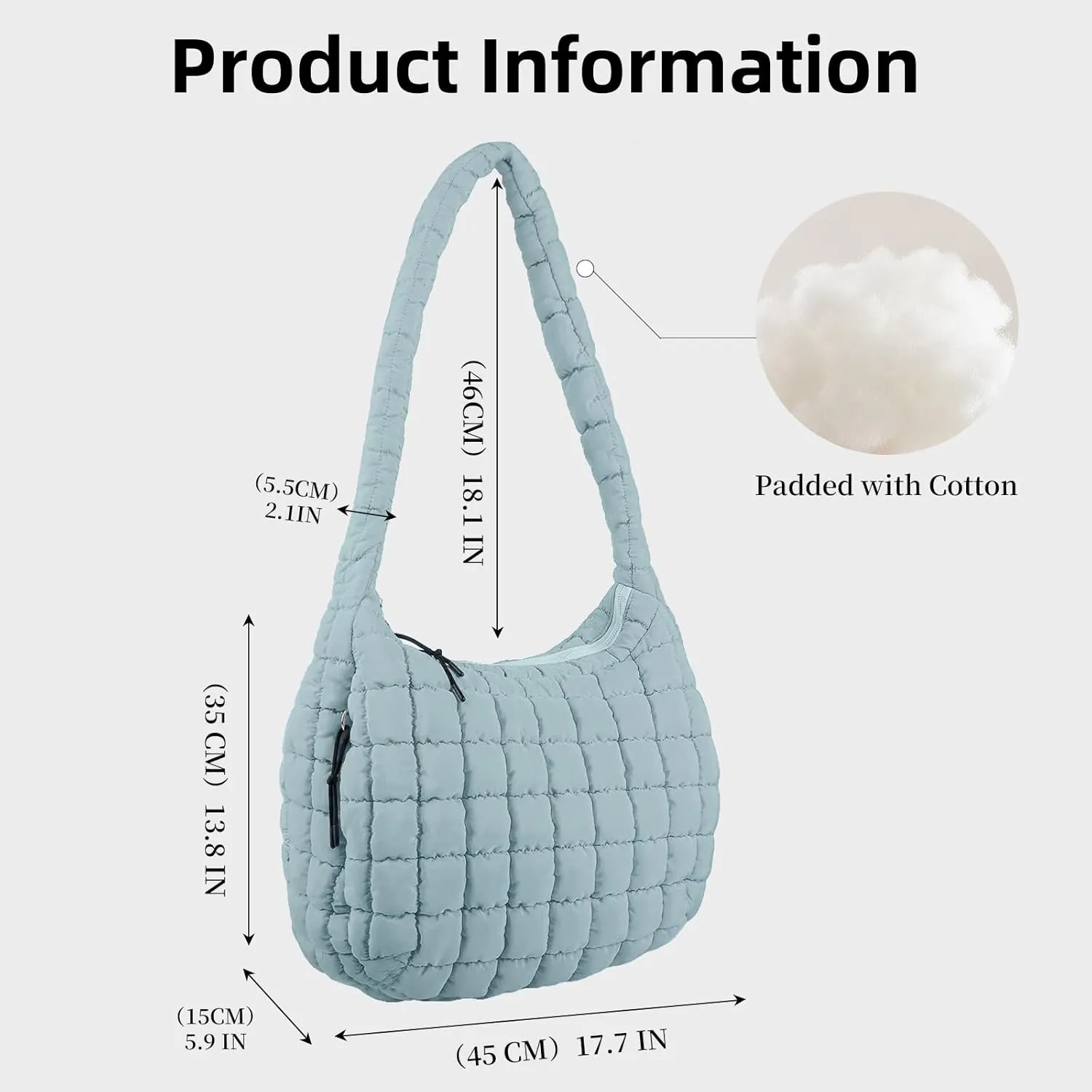 Large Quilted Tote Bag Crossbody Puffer Tote Bags for Women Quilted Hobo Bags Carryall Shoulder Bubble Bag