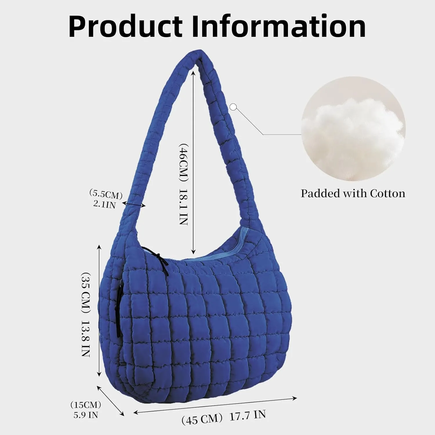 Large Quilted Tote Bag Crossbody Puffer Tote Bags for Women Quilted Hobo Bags Carryall Shoulder Bubble Bag