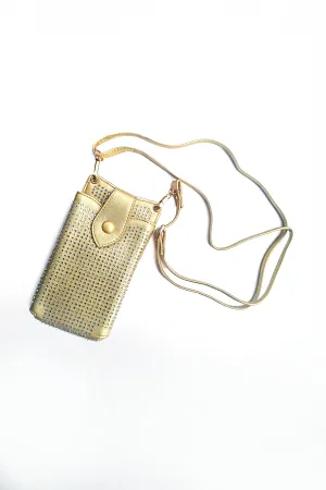 Lavish - EB1126 Gold Cross Body Phone Pouch