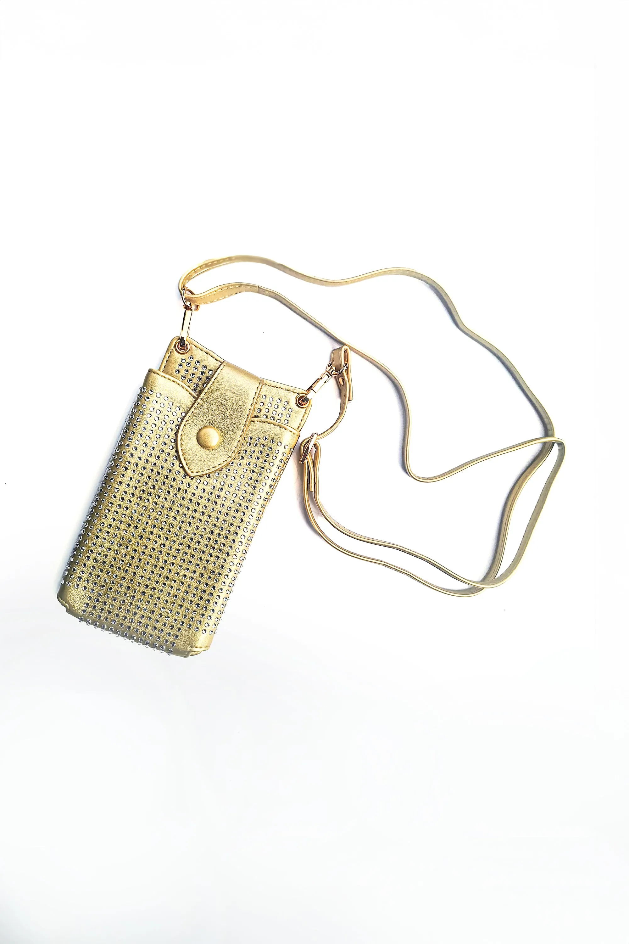 Lavish - EB1126 Gold Cross Body Phone Pouch