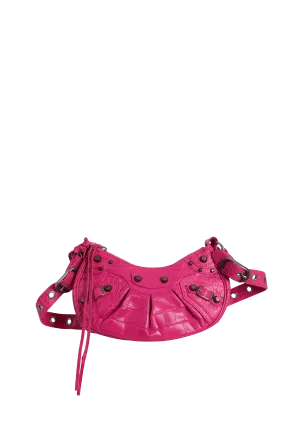 LE CAGOLE XS CROCODILE EMBOSSED