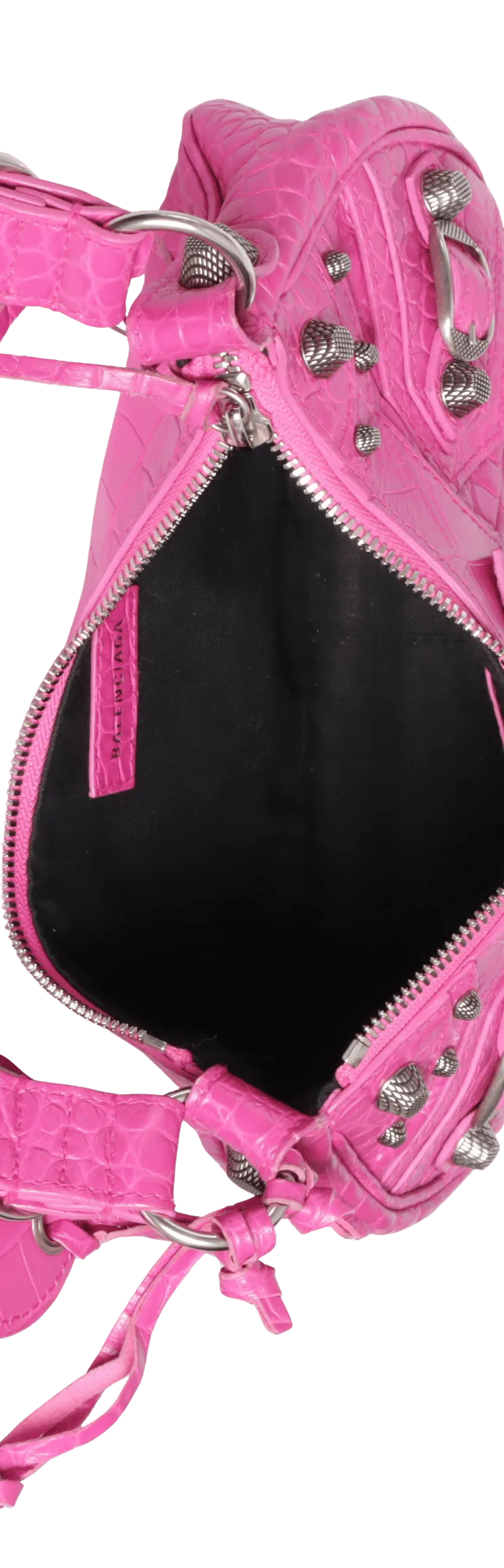 LE CAGOLE XS CROCODILE EMBOSSED