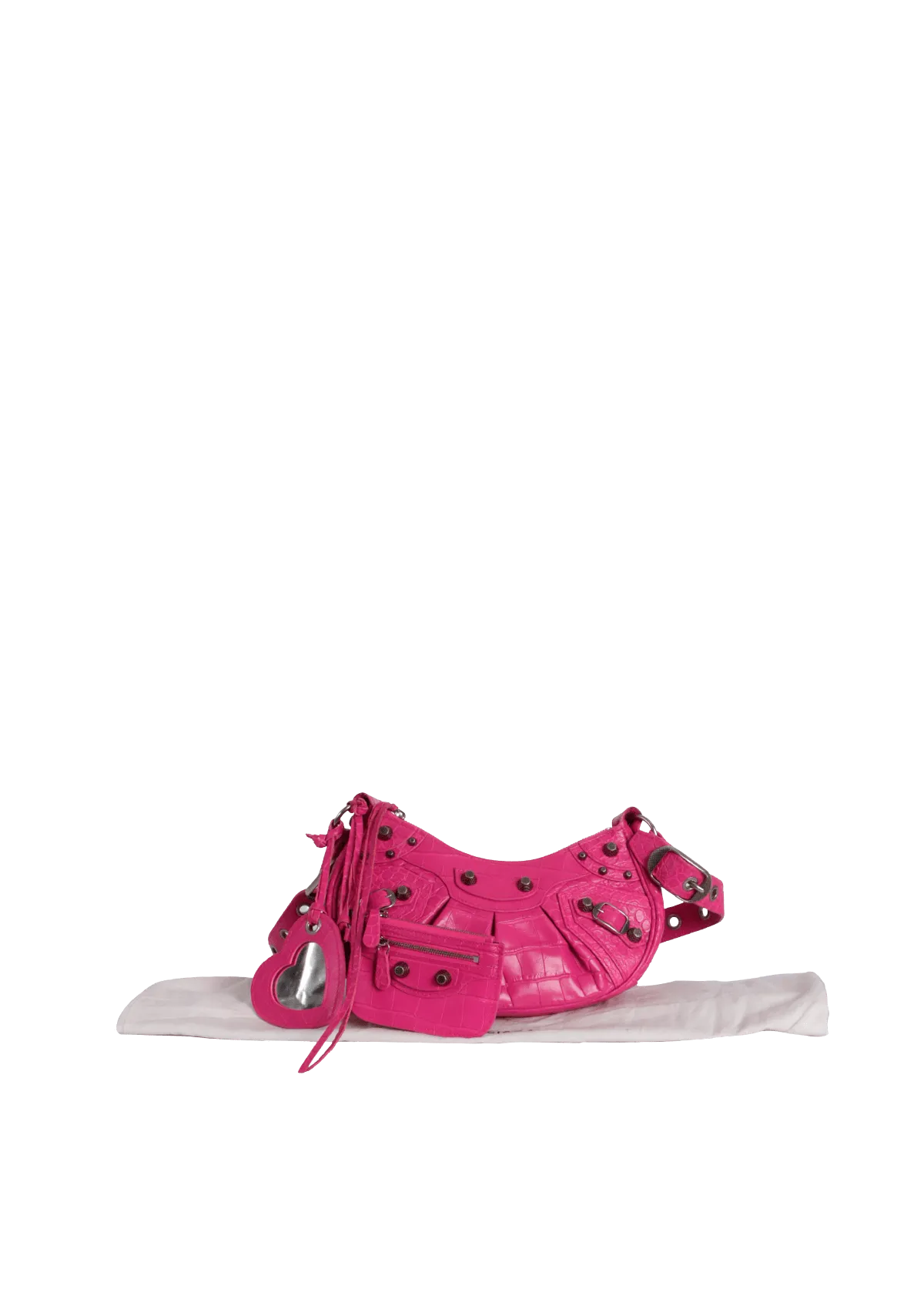 LE CAGOLE XS CROCODILE EMBOSSED