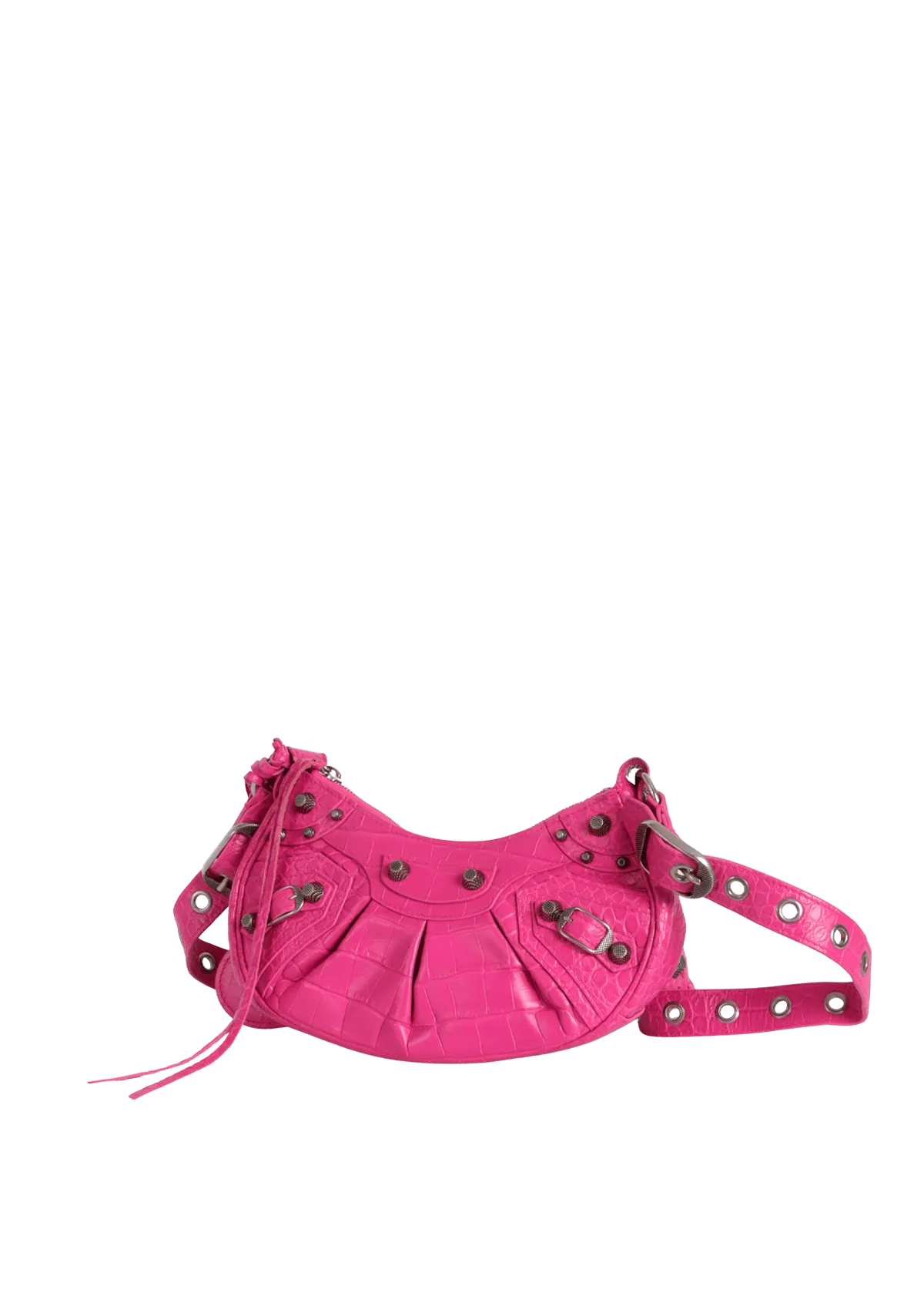 LE CAGOLE XS CROCODILE EMBOSSED