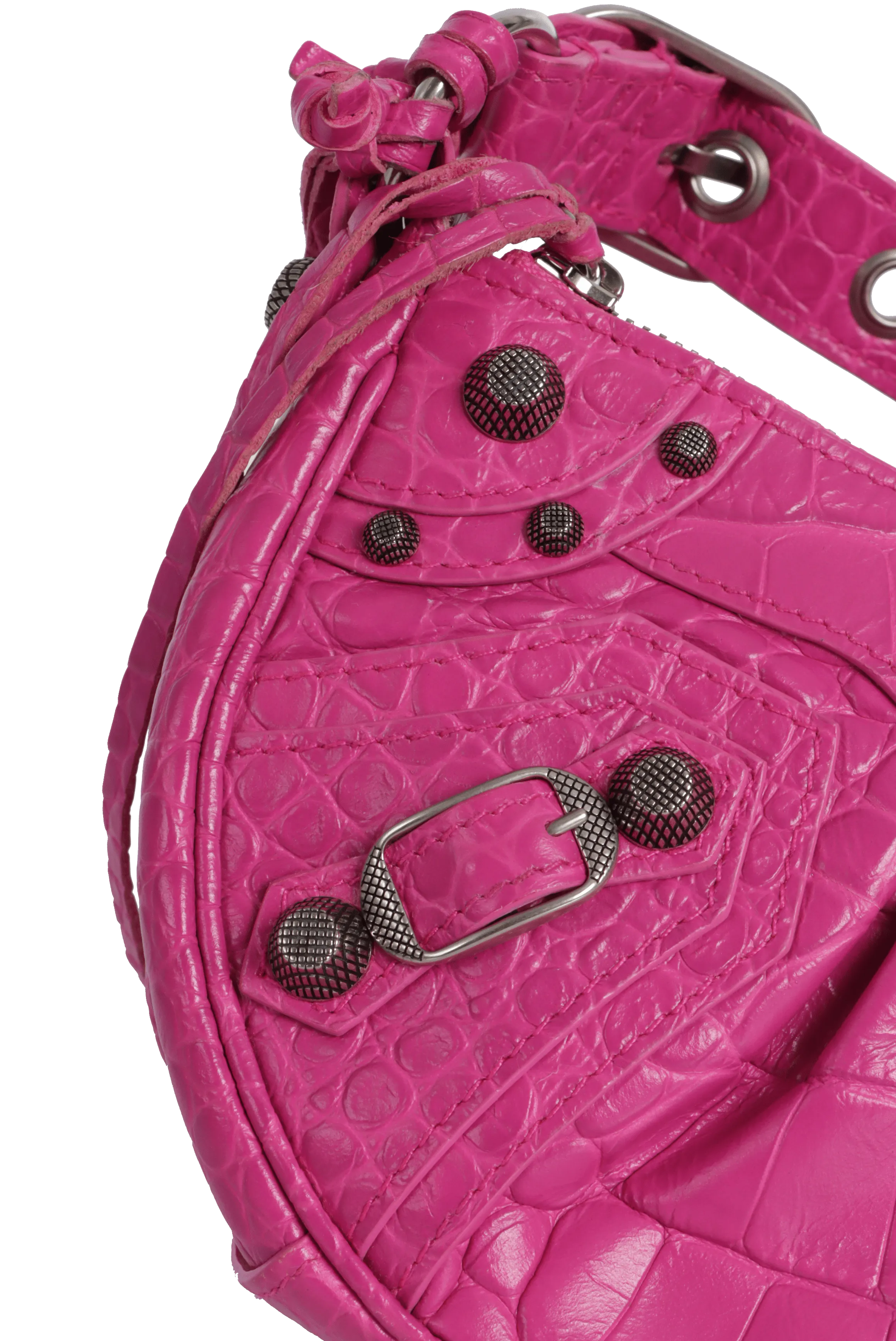 LE CAGOLE XS CROCODILE EMBOSSED