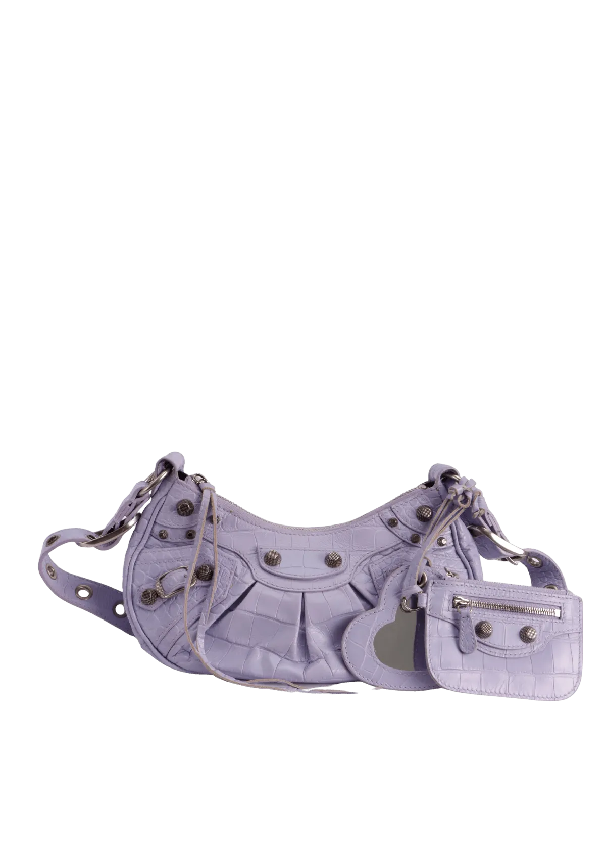 LE CAGOLE XS CROCODILE EMBOSSED