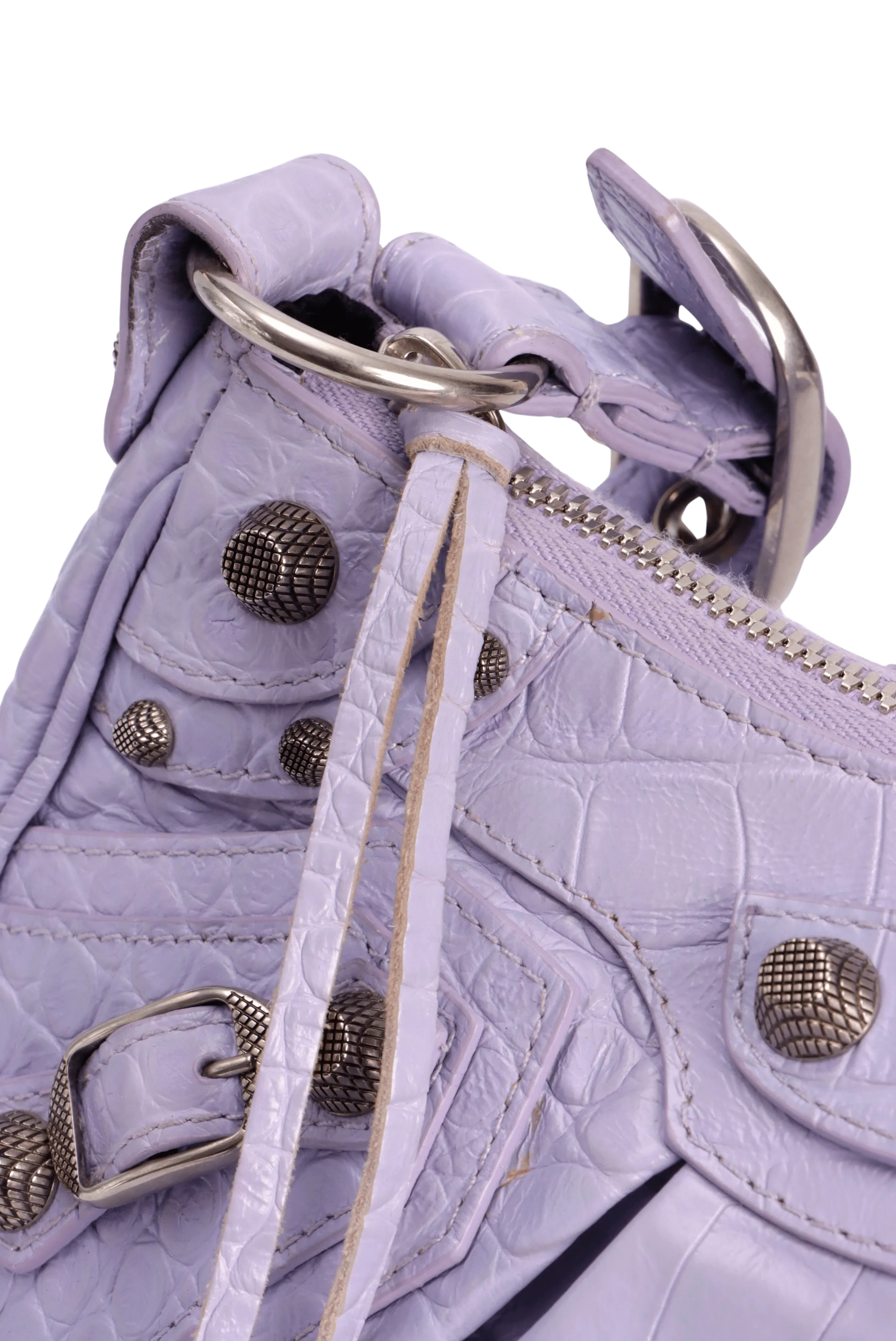 LE CAGOLE XS CROCODILE EMBOSSED