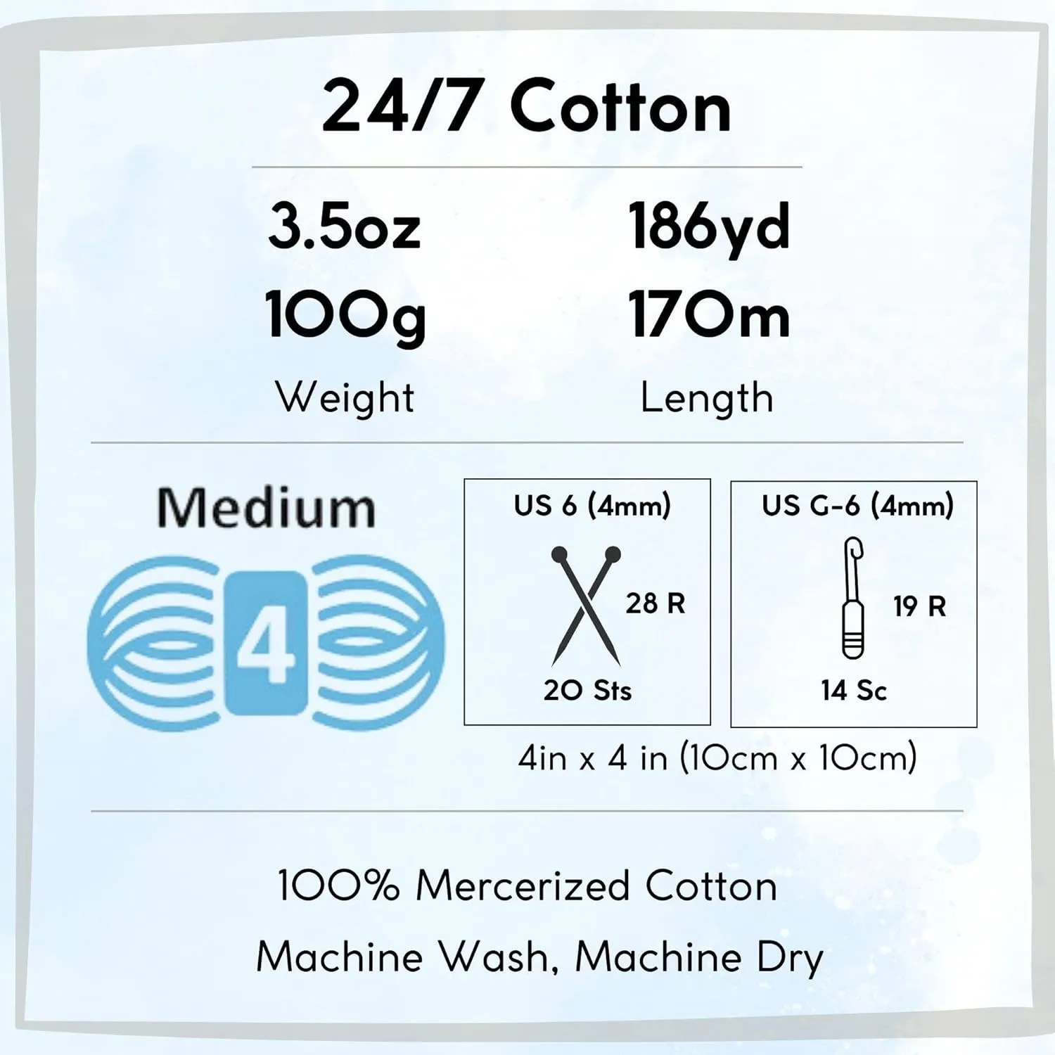 Lion Brand 24/7 Cotton Tangerine 761-133 (6-Skeins - Same Dye Lot) Worsted Medium #4 Cotton Yarn for Crocheting and Knitting with Project Bag