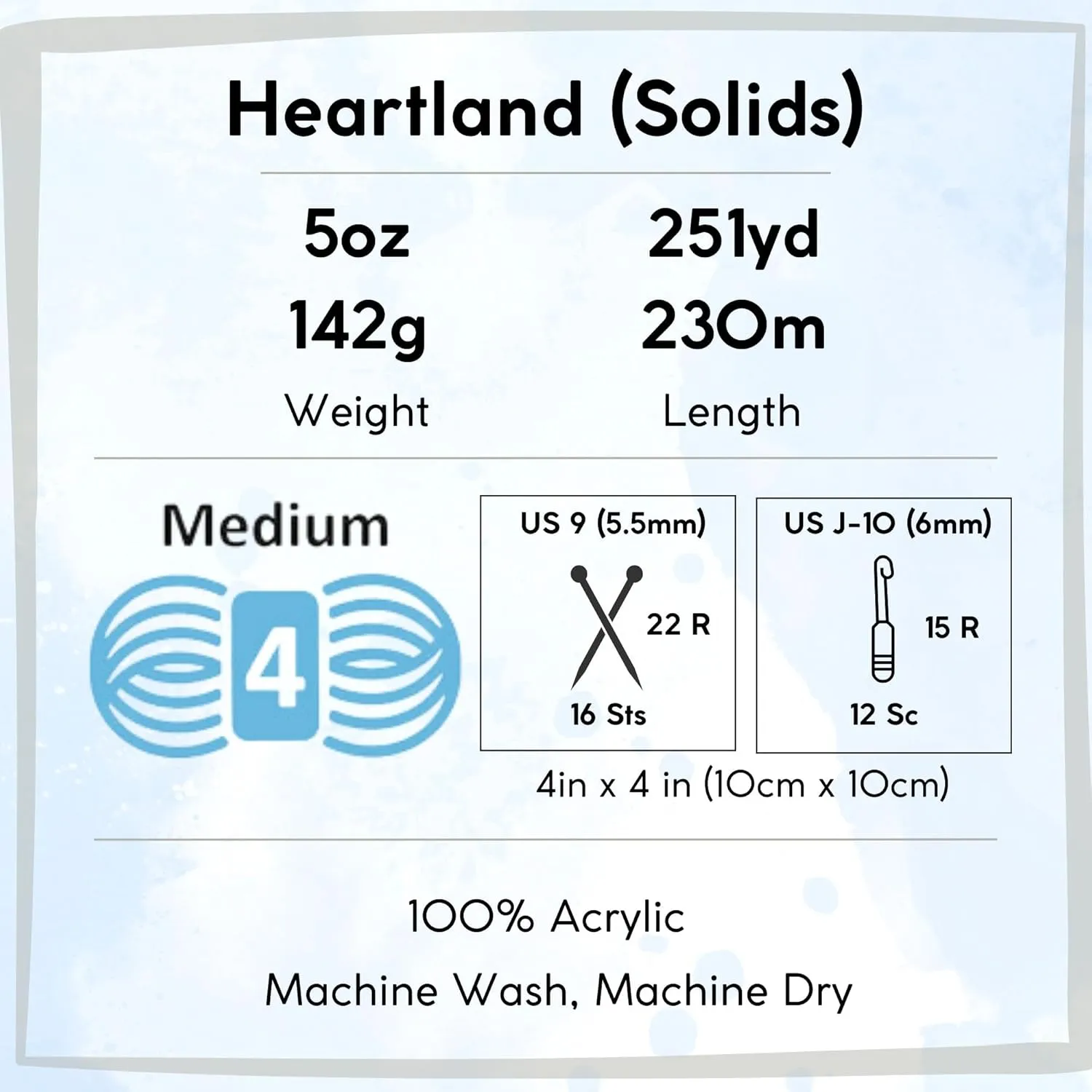 Lion Brand Heartland Haleakala 136-175 (3-Skeins - Same Dye Lot) Worsted Medium #4 Acrylic Yarn for Crocheting and Knitting with Project Bag