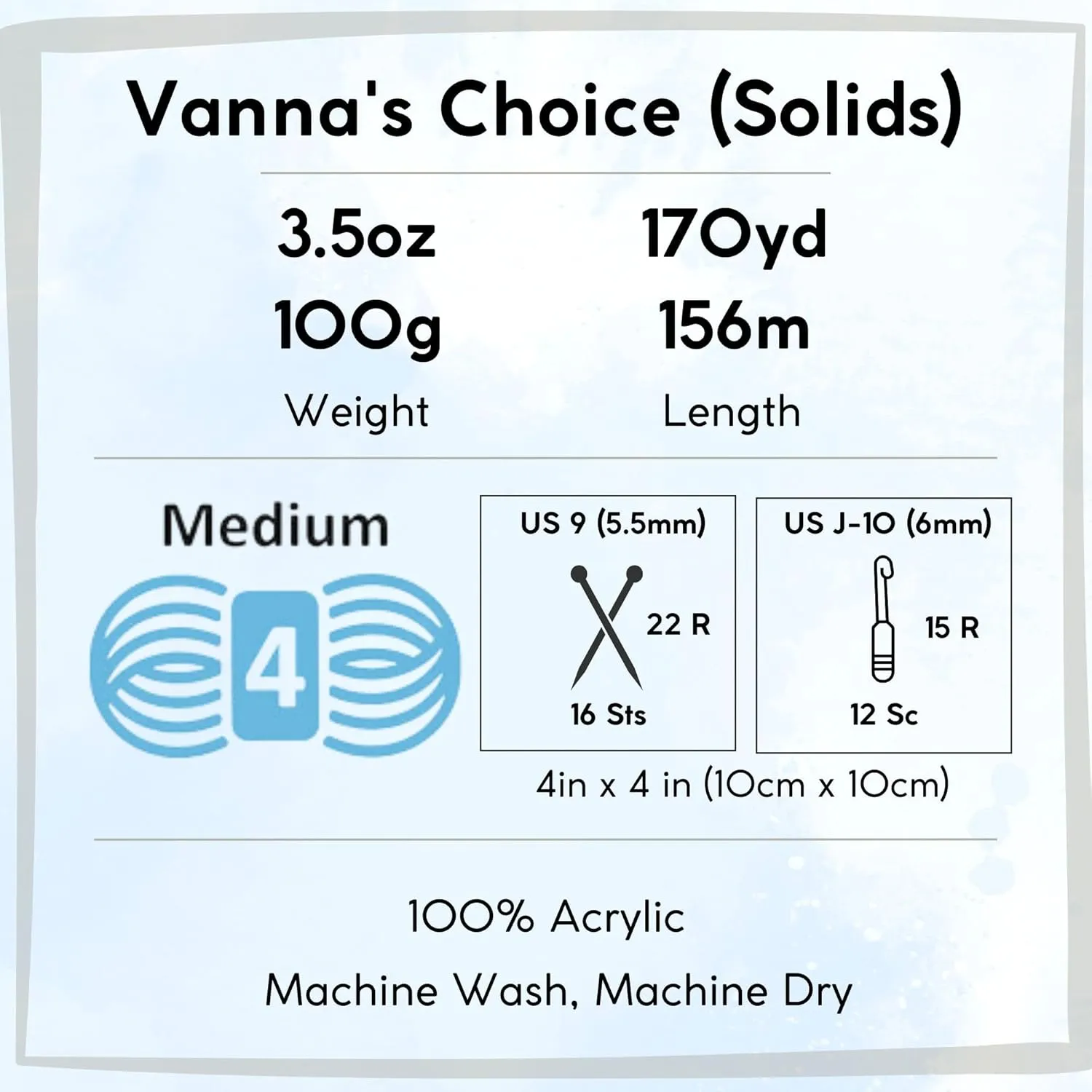 Lion Brand Vanna's Choice Navy 860-110 (3-Skeins - Same Dye Lot) Worsted Medium #4 Acrylic Yarn for Crocheting and Knitting with Project Bag
