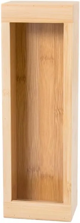Lipper International Bamboo Storage Bag Organizer Holder and Dispenser for Kitchen Drawer or Countertop, Gallon Size