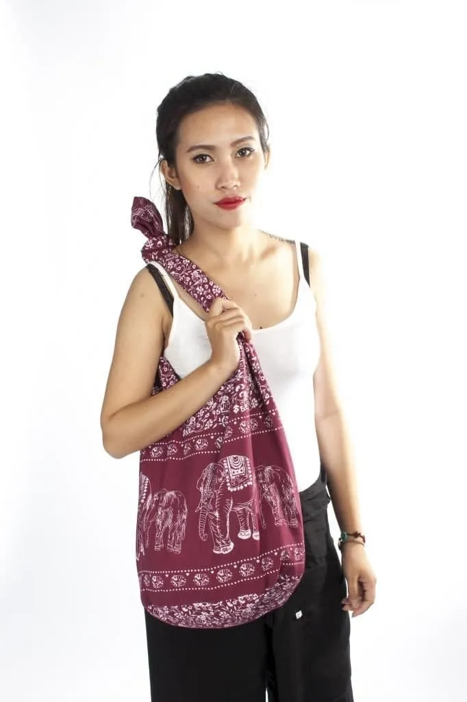 LOFBAZ Crossbody Hobo Bag For Women Elephant Hippie Boho Sling Shoulder Bags