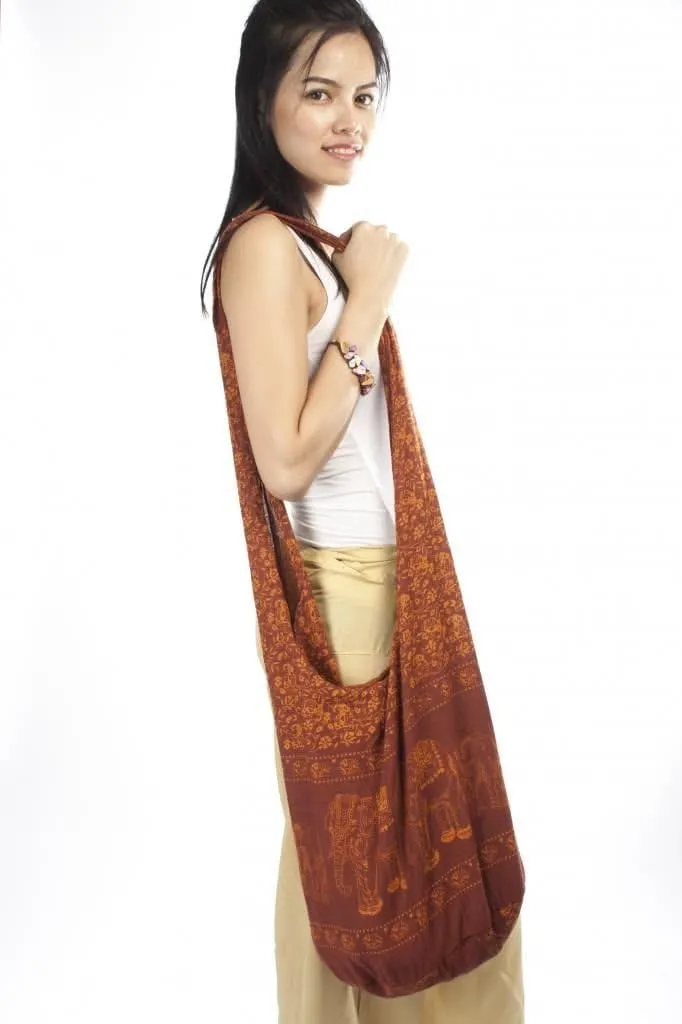 LOFBAZ Crossbody Hobo Bag For Women Elephant Hippie Boho Sling Shoulder Bags