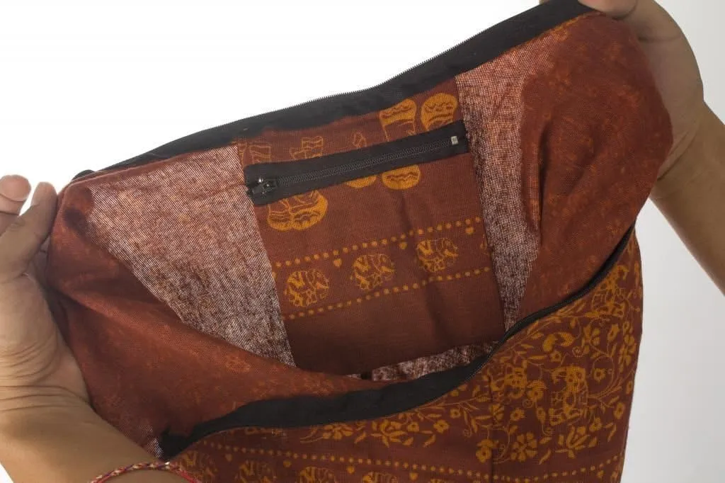 LOFBAZ Crossbody Hobo Bag For Women Elephant Hippie Boho Sling Shoulder Bags