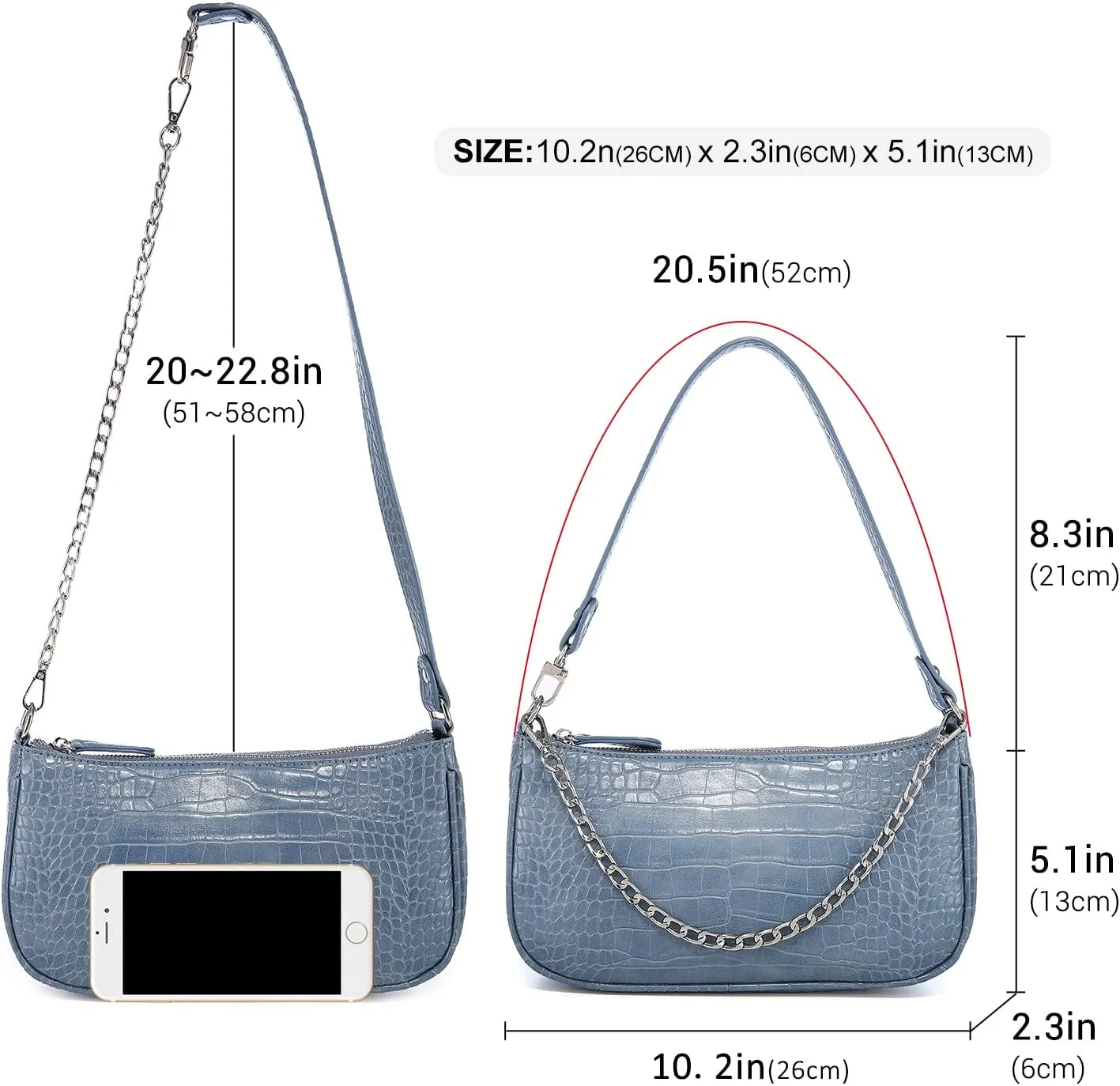 Loiral Small Purse for Women, Retro Classic Tote HandBag Shoulder Bags Clutch Purse