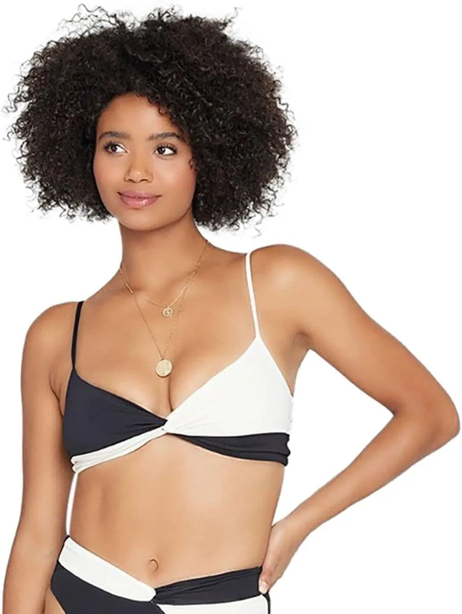 LSpace Ringo Bikini Top for Women - Adjustable Back Ties, Twist Front Detail, and Removeable Pads