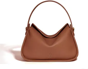 Luxurious Genuine Leather Handbags for Women,Chic and Sleek Design with Magnetic Flap,Versatile and Trendy Purse