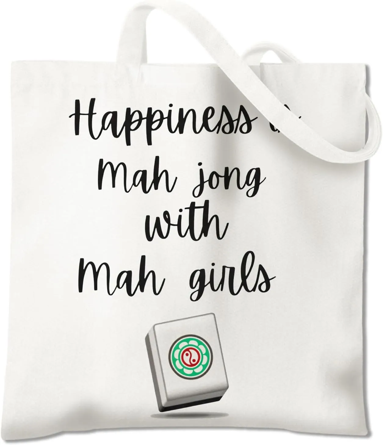 Mahjong Gifts Tote Bag - Mahjong Gifts for Friends Women Canvas Tote Bag