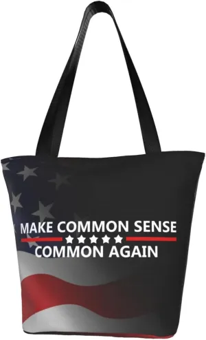 Make Common Sense Common Again Fashion Shoulder Bag Large Capacity For Man Or Woman