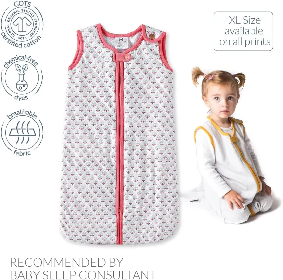 Malabar Baby Baby Sleeping Sack, TOG 2.2 Cotton Wearable Blankets Baby Sleeping Bags for Newborn Infant Toddler Shower Gift