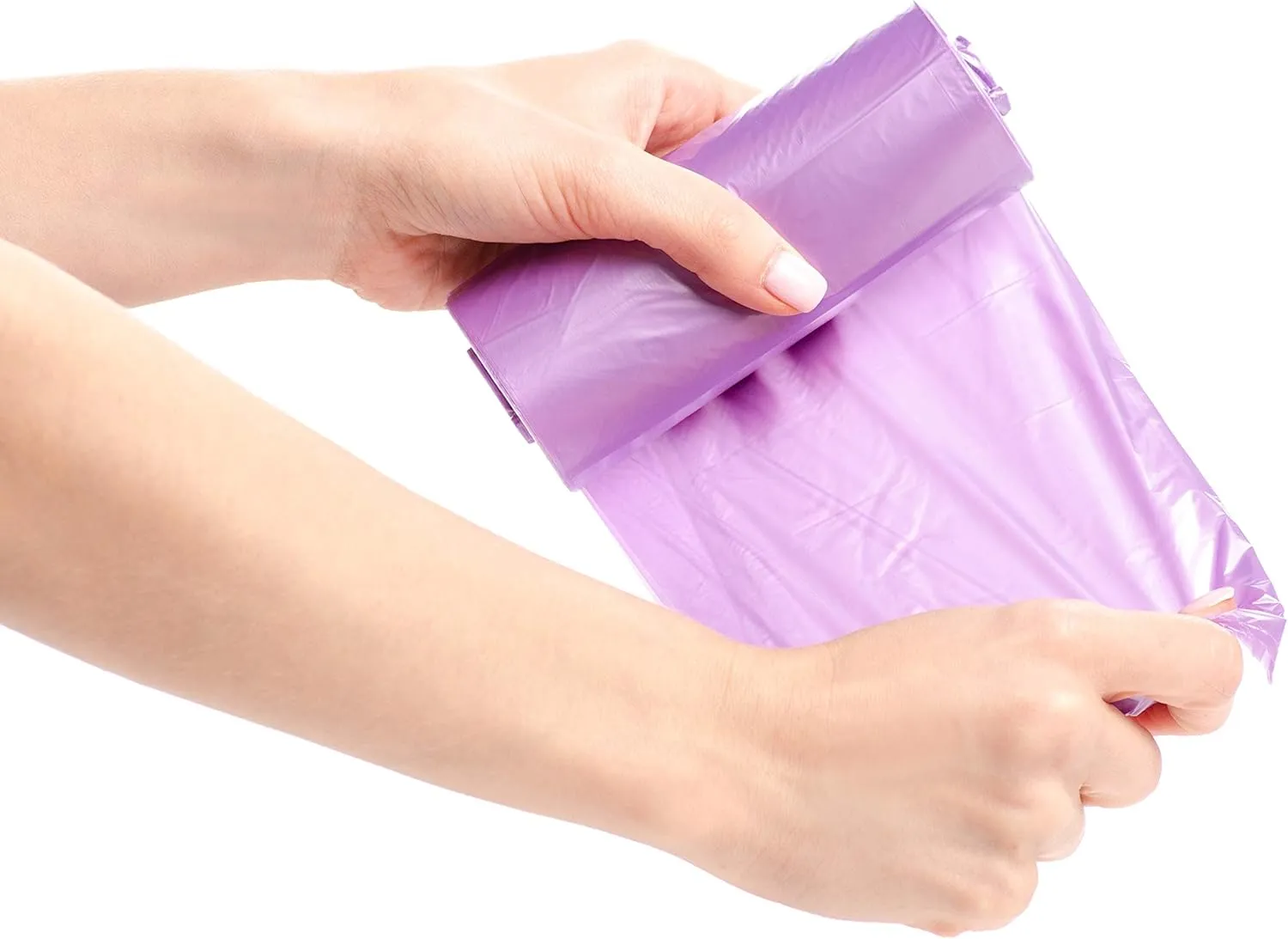 Maui Small Trash Bags (120 count), 4 Gallons Lavender Scented Strong Trash Bags. for Office, Bathrooms, Bedroom, Home and Kitchen. Easily fit 4 Gallon Trash can Hard to Break Easy to Open. (120)