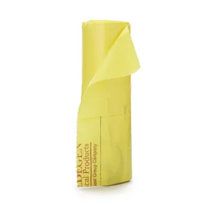 McKesson Biohazard Laundry Bags - Polymer Film, 0.63 mil - Yellow, 30 gal - 33 gal Capacity, 31 in x 43 in, 250 Count