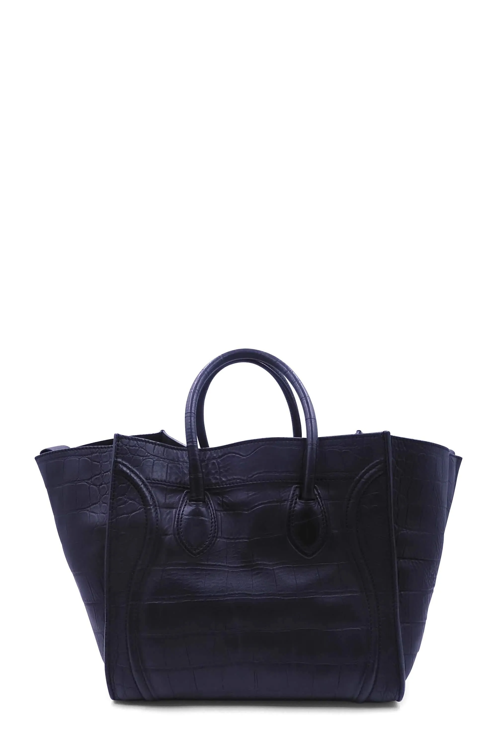 Medium Phantom Black Crocodile Embossed Black