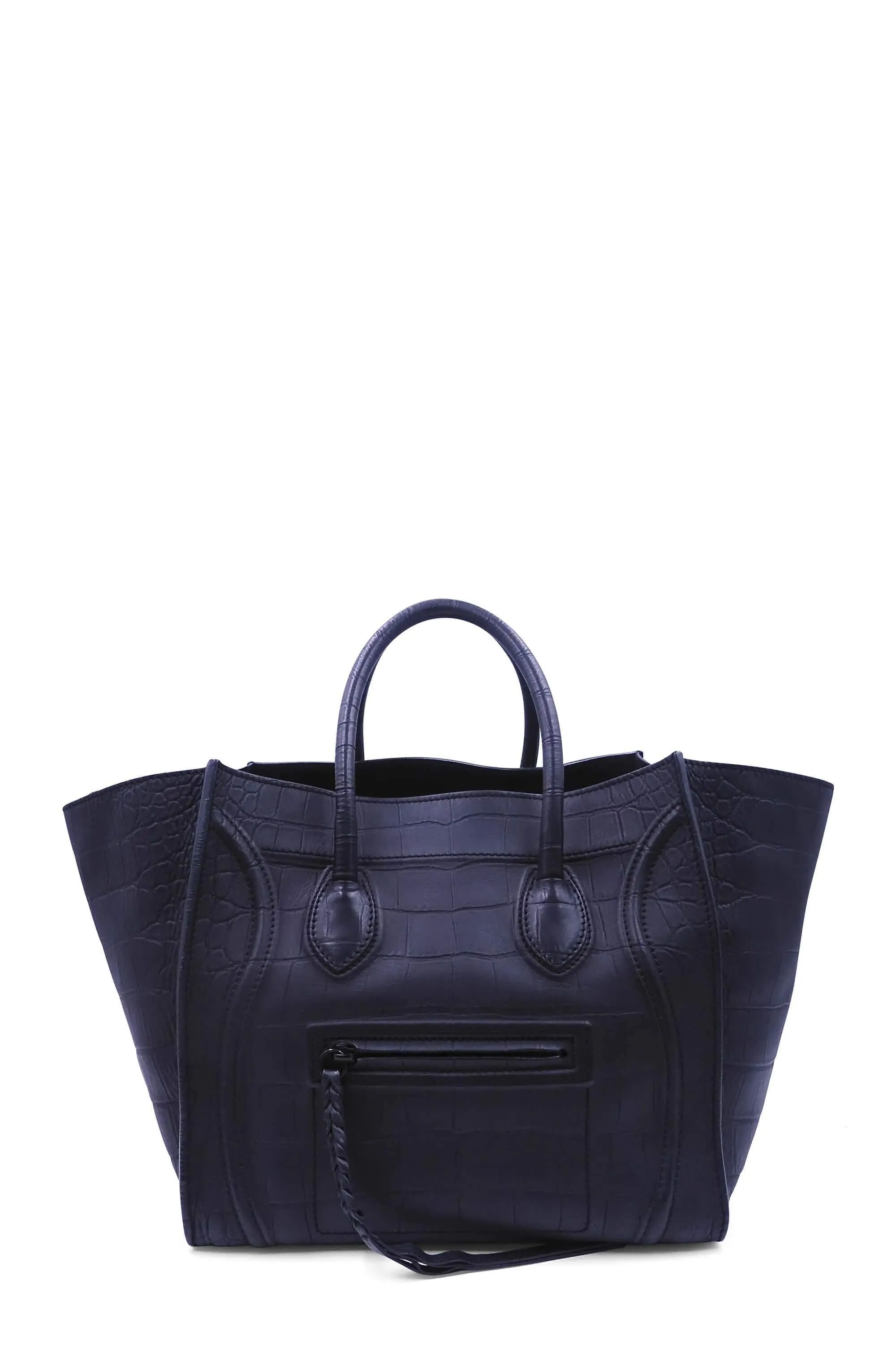 Medium Phantom Black Crocodile Embossed Black