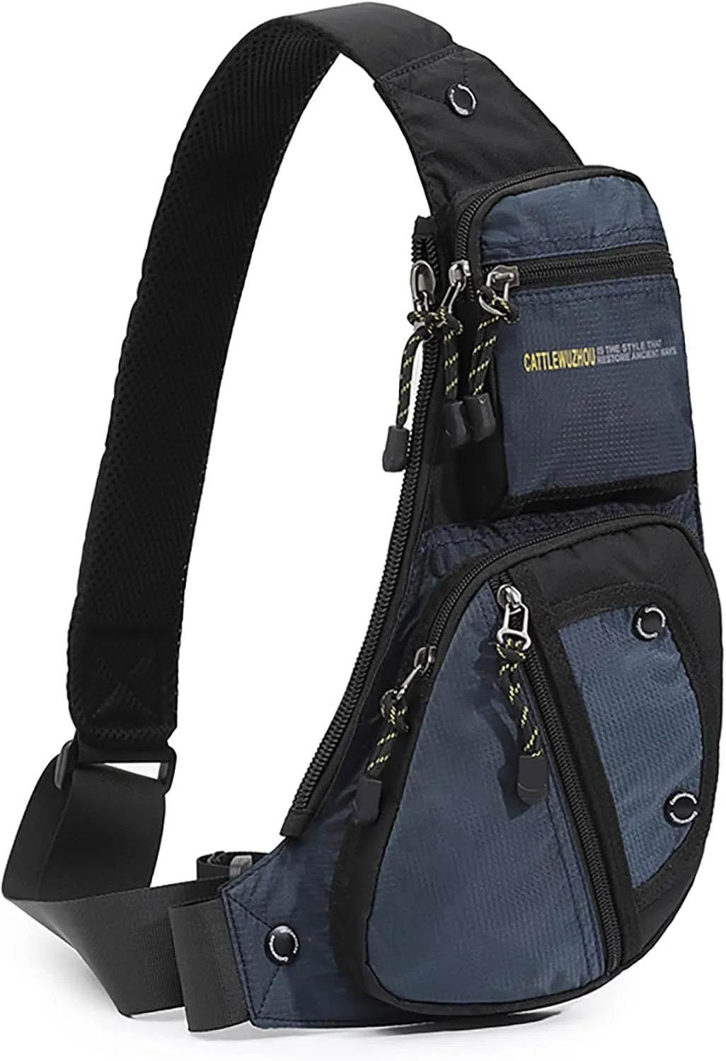 Mens Sling Bags Crossbody,Shoulder Bag for Men,Men Crossbody Bags for Hiking Traveling Outdoors Blue