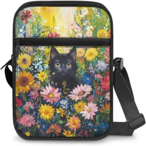 Messenger Bags Womens Mens Shoulder Bag Mini Sling Purse Handbag with Zipper for School Business, Wallet Purse