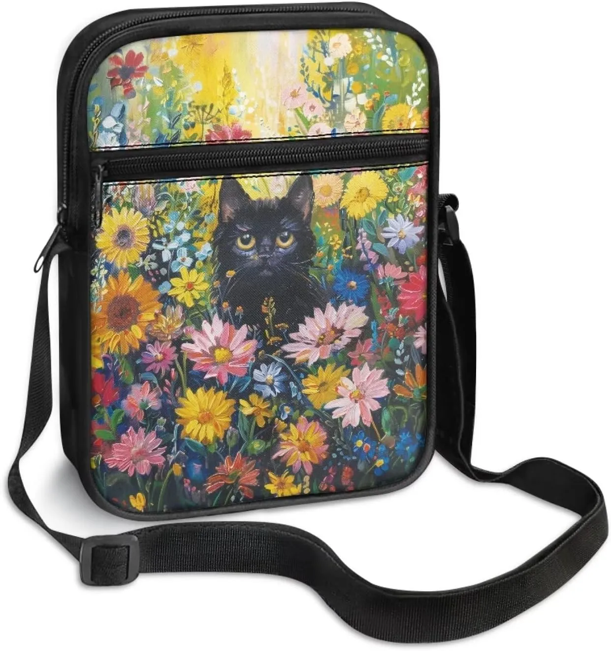 Messenger Bags Womens Mens Shoulder Bag Mini Sling Purse Handbag with Zipper for School Business, Wallet Purse