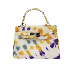 Mini Kelly Style Tie and Dye Handbag