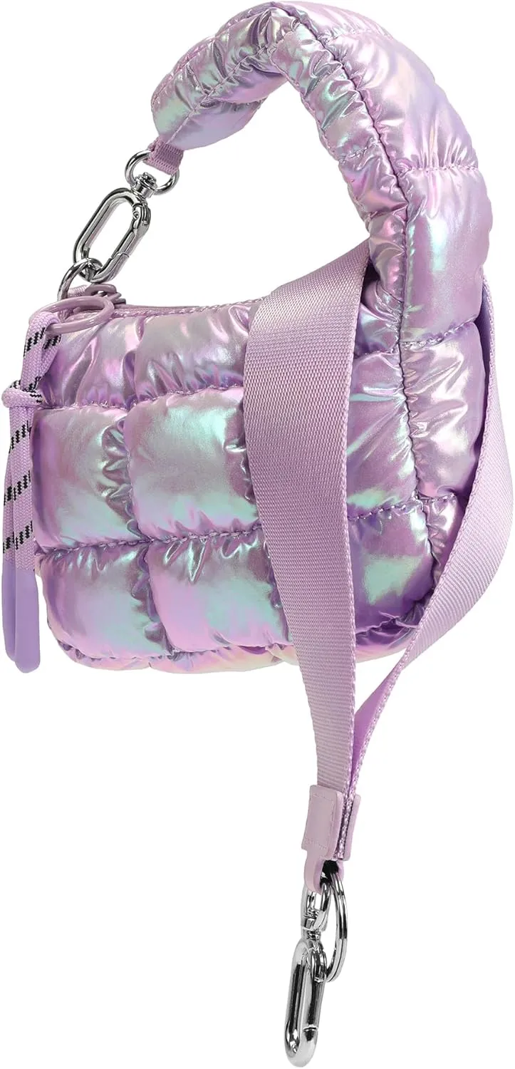 Mini Quilted Wristlet Bag for Women, Puffer Handbags,Evening Bags,Charm Lipstick Bag,Cute bag Charm for Gift