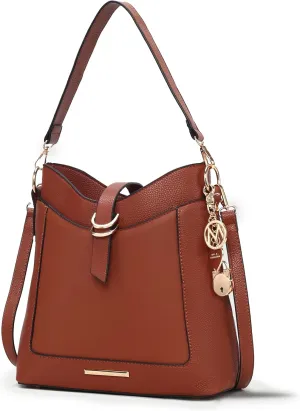 MKF Collection Crossbody Bag for Women, Vegan Leather Pocketbook Designer Handbag, Messenger Purse, Shoulder Bag By Mia K