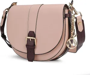 MKF Collection Shoulder Bag for Women, Vegan Leather Crossbody Handbag Purse