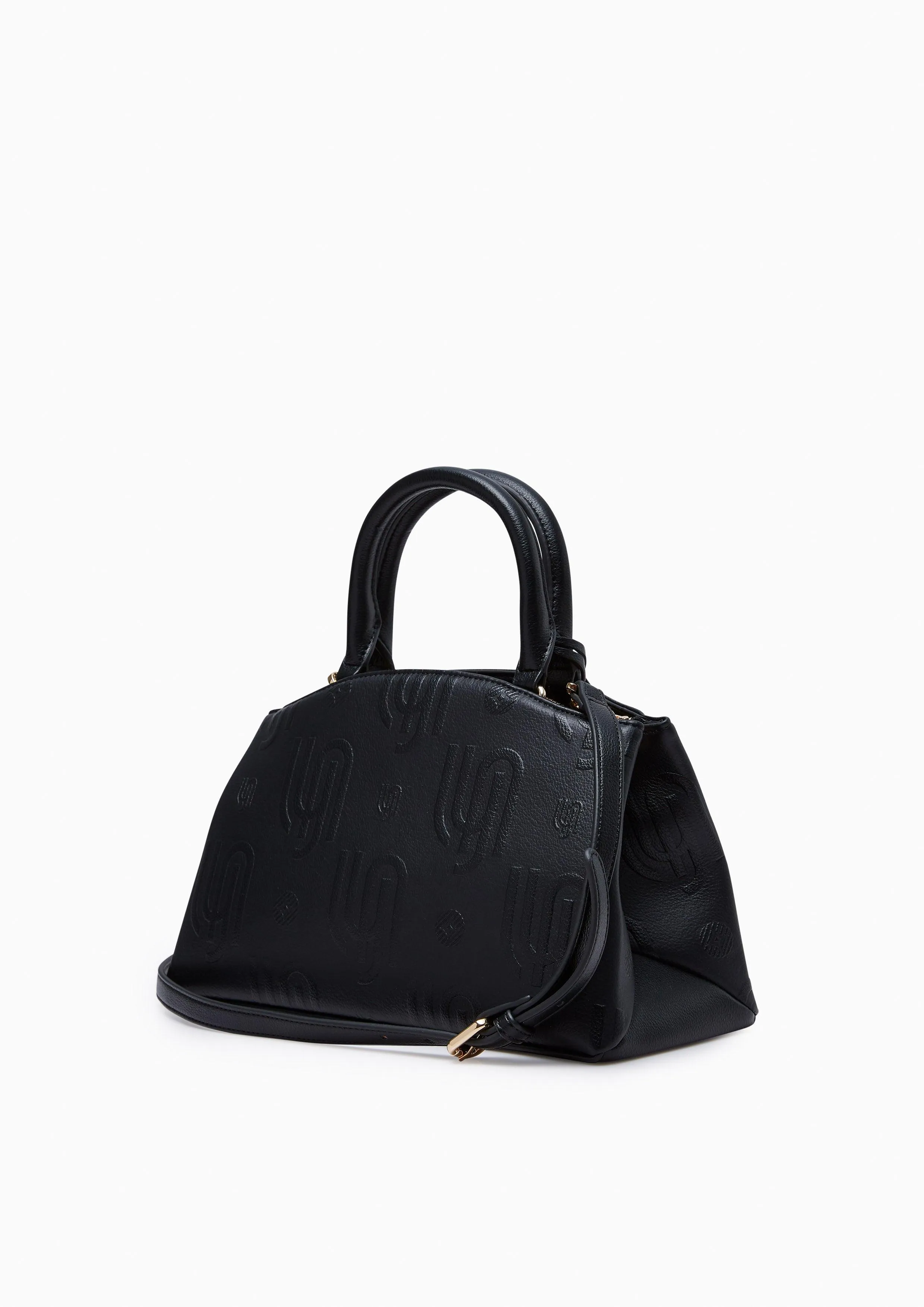Monica Infinite Embossed Tote Bags - Black