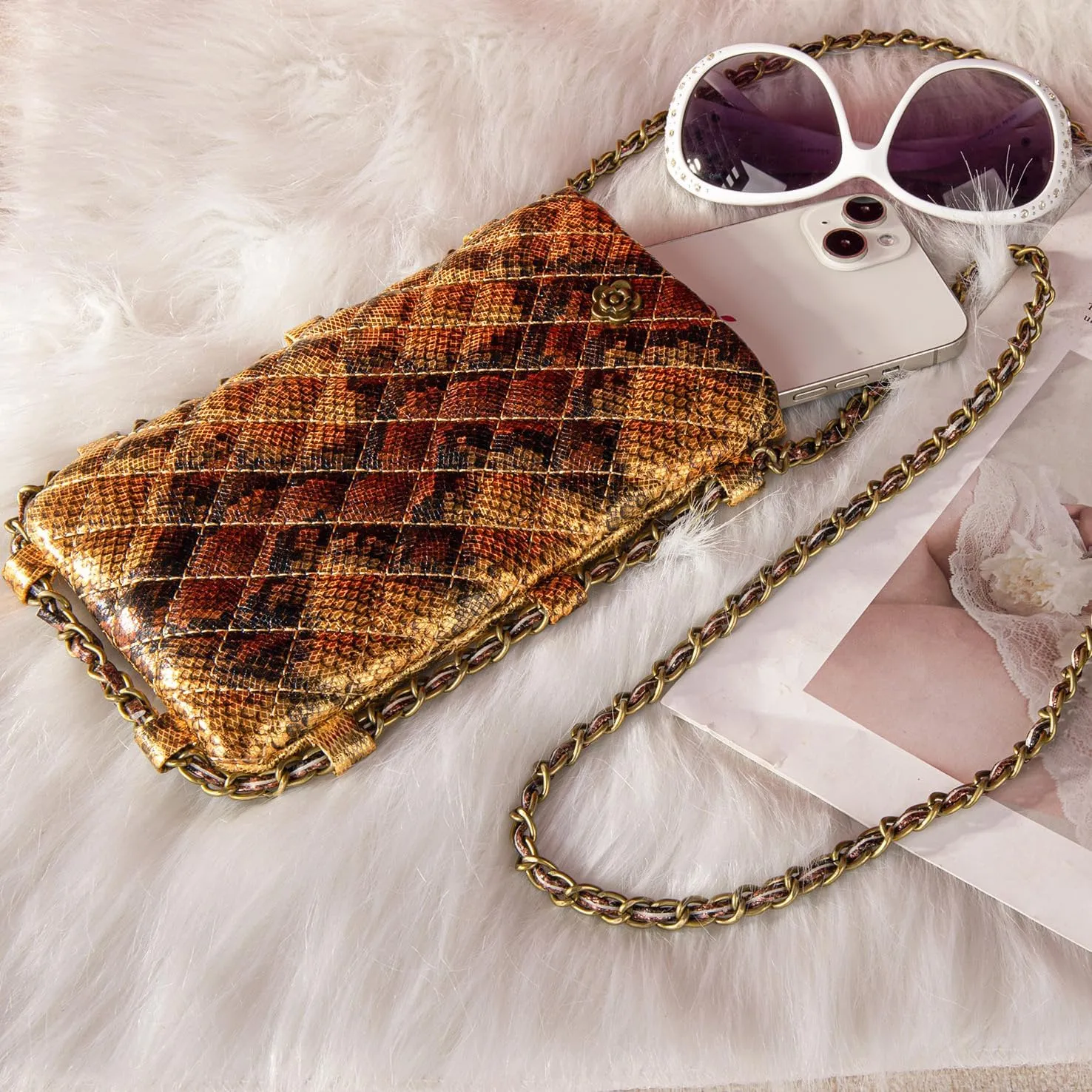 Montana West Quilted Small Crossbody Bags for Women Trendy Cell Phone Purse