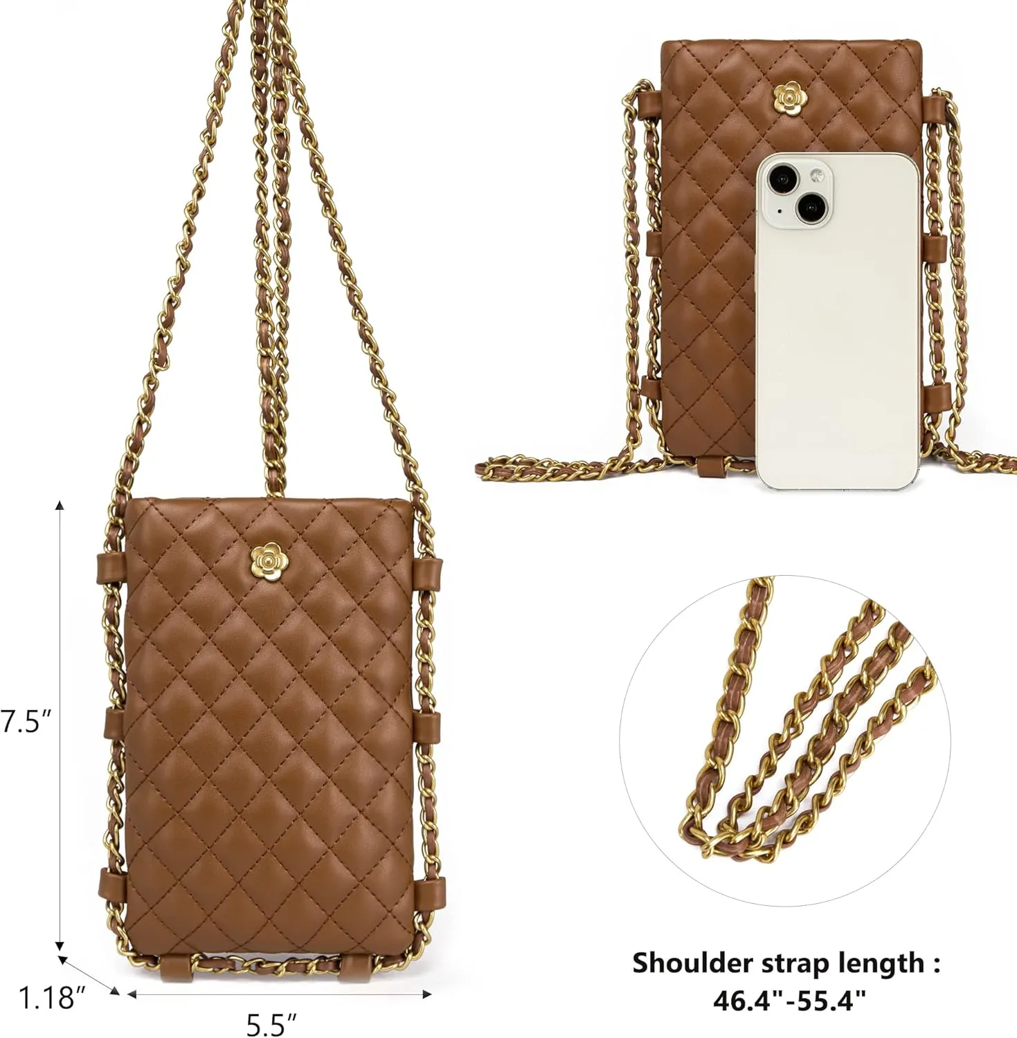 Montana West Quilted Small Crossbody Bags for Women Trendy Cell Phone Purse