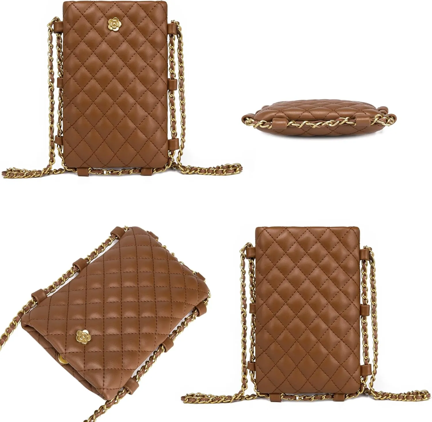 Montana West Quilted Small Crossbody Bags for Women Trendy Cell Phone Purse