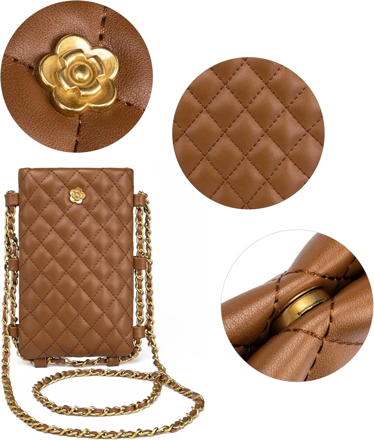 Montana West Quilted Small Crossbody Bags for Women Trendy Cell Phone Purse