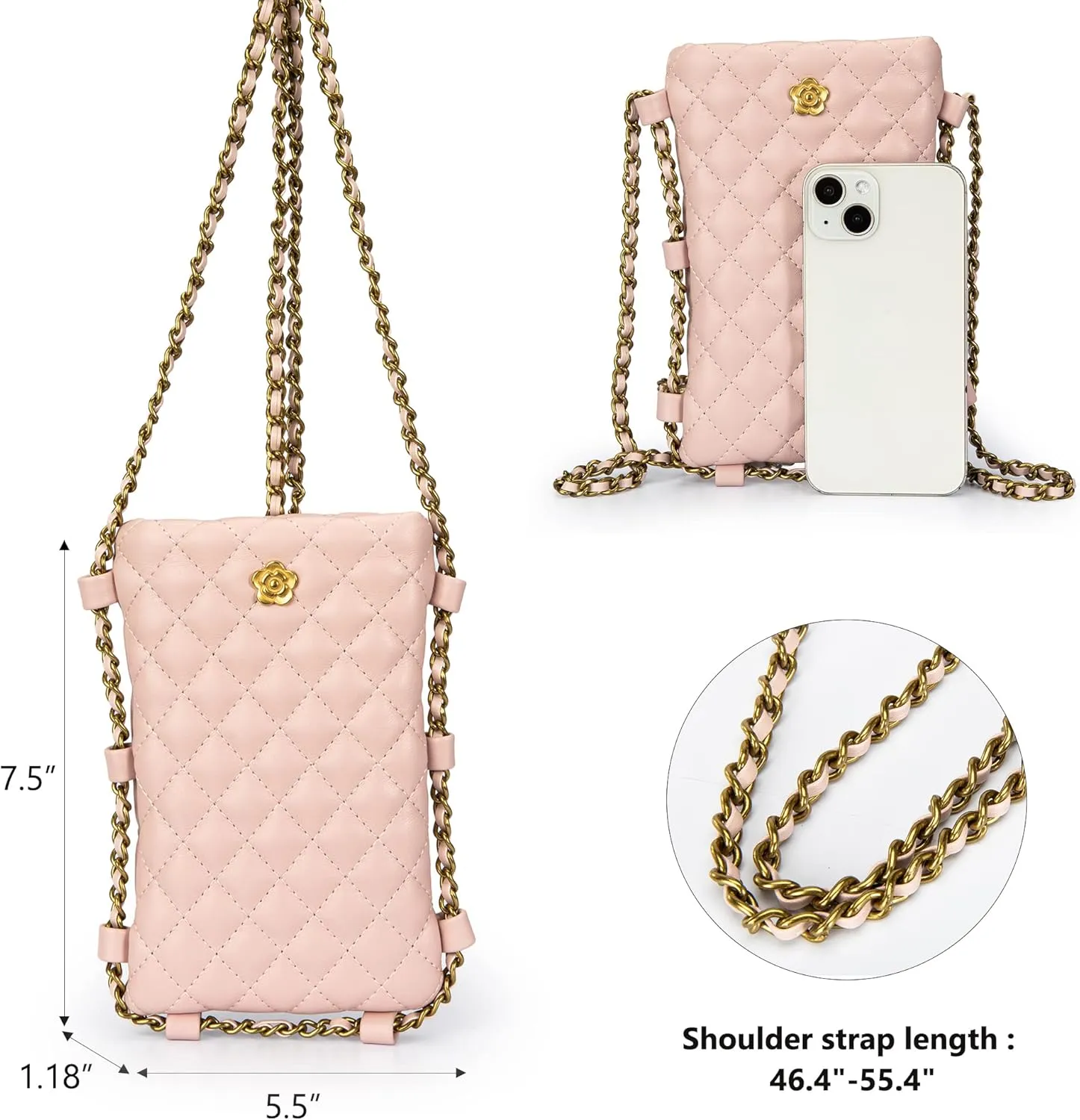 Montana West Quilted Small Crossbody Bags for Women Trendy Cell Phone Purse